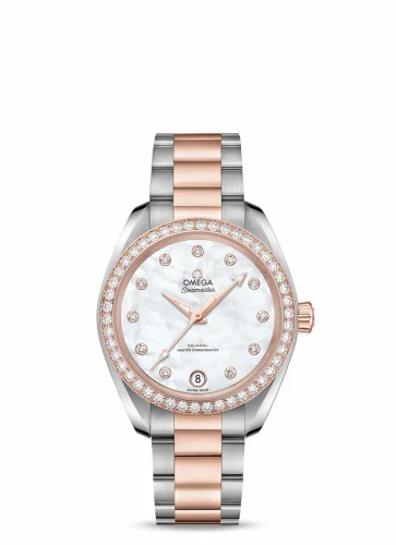 Omega Seamaster Aqua Terra 150M Master Chronometer 34 Stainless Steel / Sedna Gold / Diamond / MOP / Bracelet 220.25.34.20.55.001 (22025342055001)